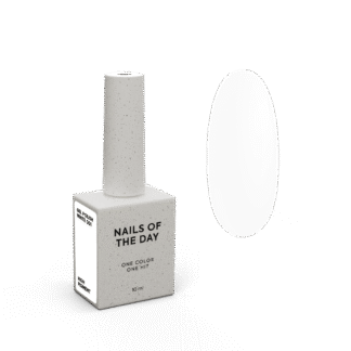NAILSOFTHEDAY Gel Polish White 001 — класичний білий гель-лак, що перекривається в один шар, 10 мл