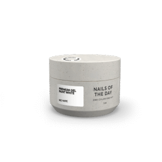 NAILSOFTHEDAY Premium gel paint White no wipe — біла гель-фарба без липкого шару, 5 мл