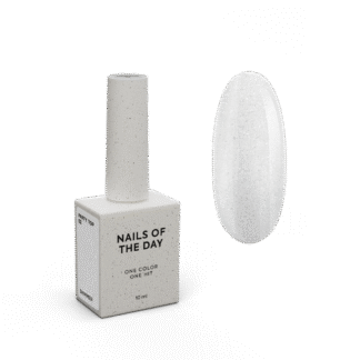 NAILSOFTHEDAY Party top 02 — прозорий з дрібним шиммером без липкого шару для нігтів, 10 мл