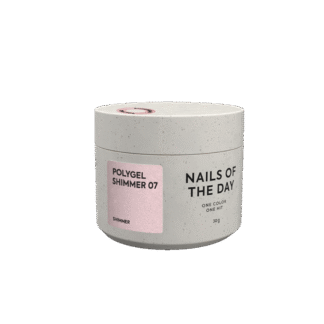 NAILSOFTHEDAY Polygel shimmer 07 — Полігель шампань з дрібним насиченим шиммером, 30 г