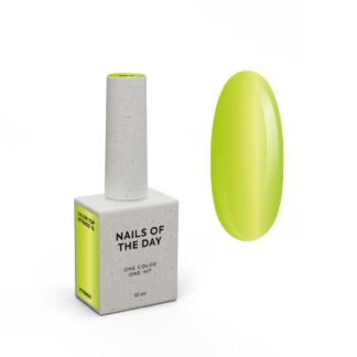 NAILSOFTHEDAY Color Top/Vitrage 10 — напівпрозорий неоново-жовтий вітраж, 10 мл