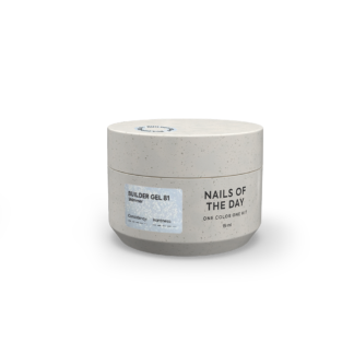 NAILSOFTHEDAY Builder gel 81 — молочний з шиммером гель для нарощування нігтів, 15 мл