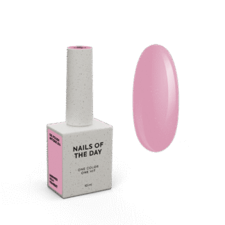 NAILSOFTHEDAY Gel Polish Antique 204 — пудрово-рожевий із шиммером гель-лак, що перекривається в один шар, 10 мл