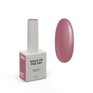 NAILSOFTHEDAY Gel Polish Parfum 061 — темний пудровий із шиммером гель-лак, що перекривається в один шар, 10 мл
